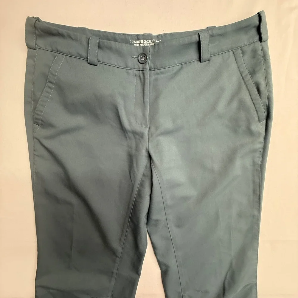 Nike Golf Tour Performance Dri-FIT Pants Women's 10 Blue Gray Stretch Golf